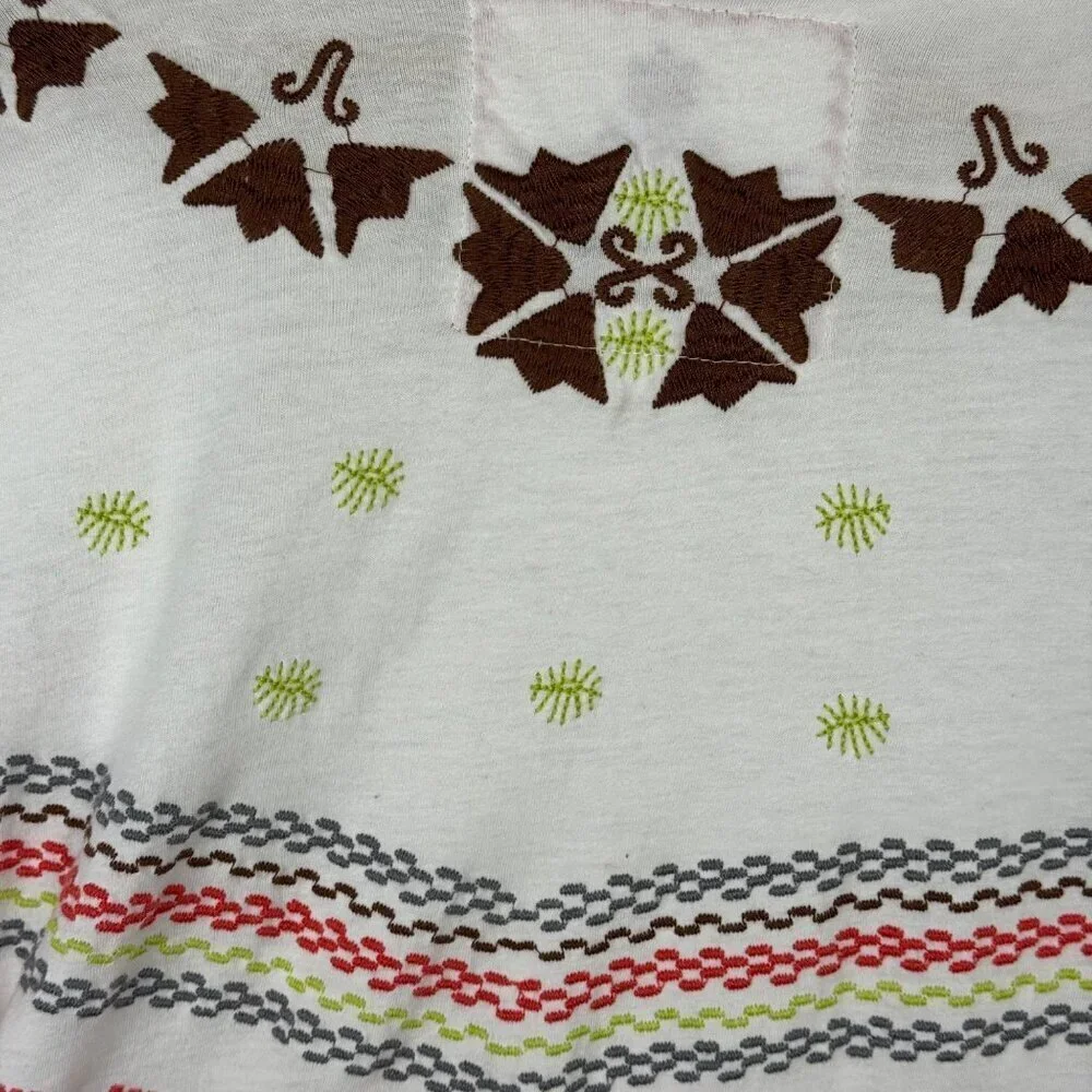 Johnny Was Open Front Cardigan XS Embroidery Southwestern Cotton Multicolor EUC